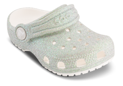 Crocs Classic Iridescent Glitter Kid Clog Hvid 210985 (21-27)