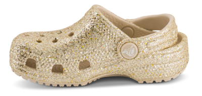 Crocs Classic Chunky Glitter Kid Clog Guld 211940 (21-27)