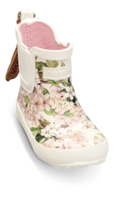 Bisgaard barnegummistøvel cremefarget blomst 92010999