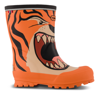 Viking Jolly Print Gummistøvle Orange 1-60020