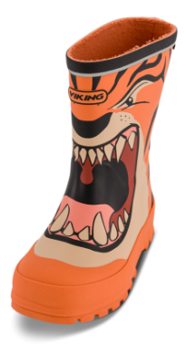 Viking Jolly Print Gummistøvle Orange 1-60020