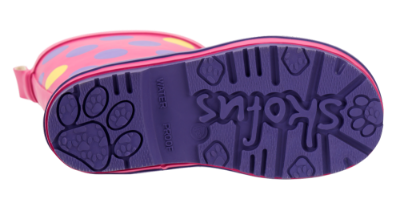 Skofus barnegummistøvel rosa