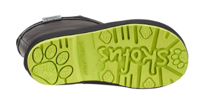 Skofus barnegummistøvel sort