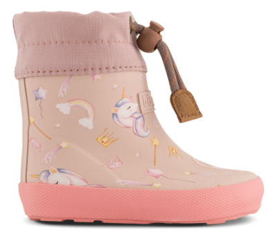 Bisgaard Barefoot Thermo Rubber Termostøvel Rosa Unicorn 92023