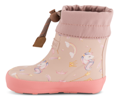Bisgaard Barefoot Thermo Rubber Termostøvel Rosa Unicorn 92023