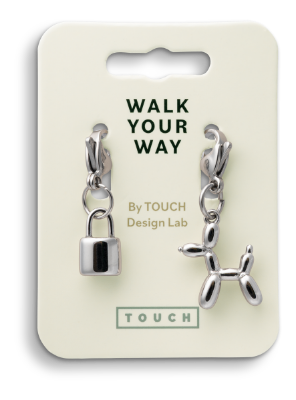 Walk Your Way Hengelås Hund Charms Sølv