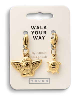 Walk Your Way Engel Skildpadde Charms Guld