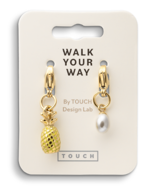 Walk Your Way Ananas Perle Charms Gull