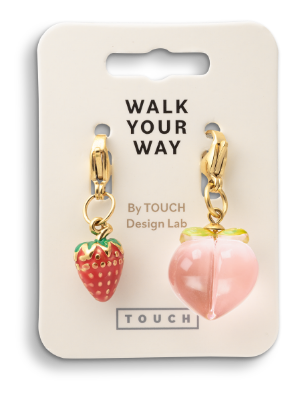 Walk Your Way Jordbær Hjerte Charms Gull