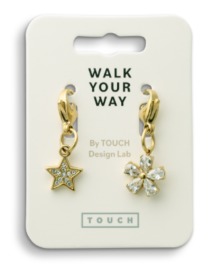 Walk Your Way Stjerne Firkløver Charms Guld
