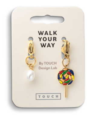 Walk Your Way Perle Kjærlighet på Pinne Charms Gull