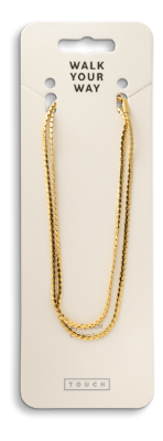 Walk Your Way Halskæde 40+5 cm Gull