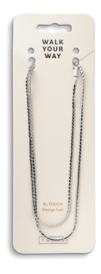 Walk Your Way Halskæde 45+5 cm Sølv