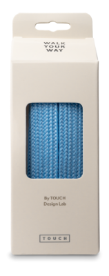 Walk Your Way Brede Snørebånd 130 cm Lyseblå