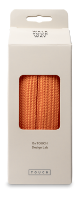 Walk Your Way Brede Snørebånd 130 cm Orange