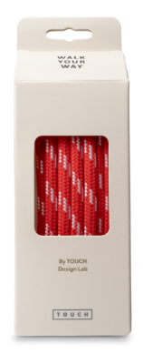 Walk Your Way Snørebånd 100 cm Rød