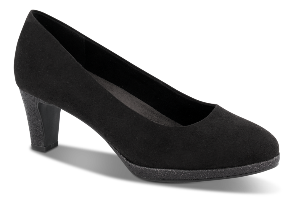 Marco Tozzi Pumps Sort  - Str. 36 - Tekstil/gummi/tekstil