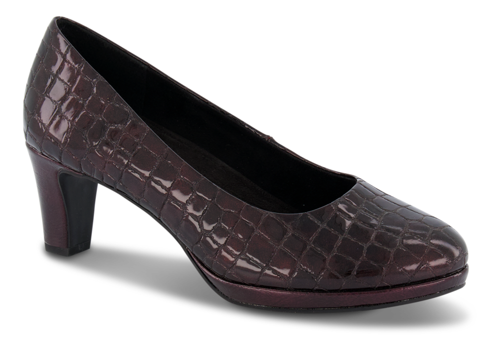 Marco Tozzi Pumps Bordeaux  - Str. 36 - Syntetisk/gummi/tekstil