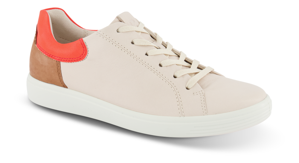 Ecco Damesneaker Beige  - Str. 38 - Skinn/pu/